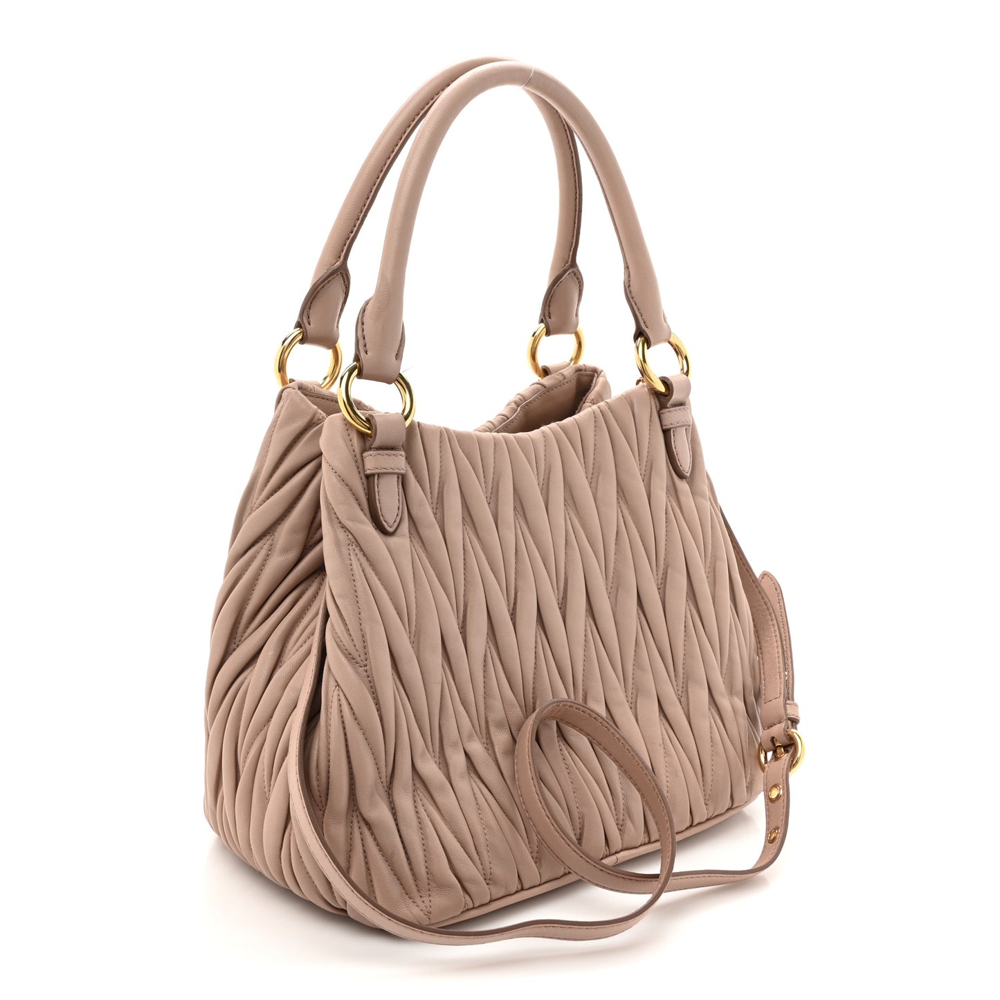 Nappa Matelasse Tote Cammeo