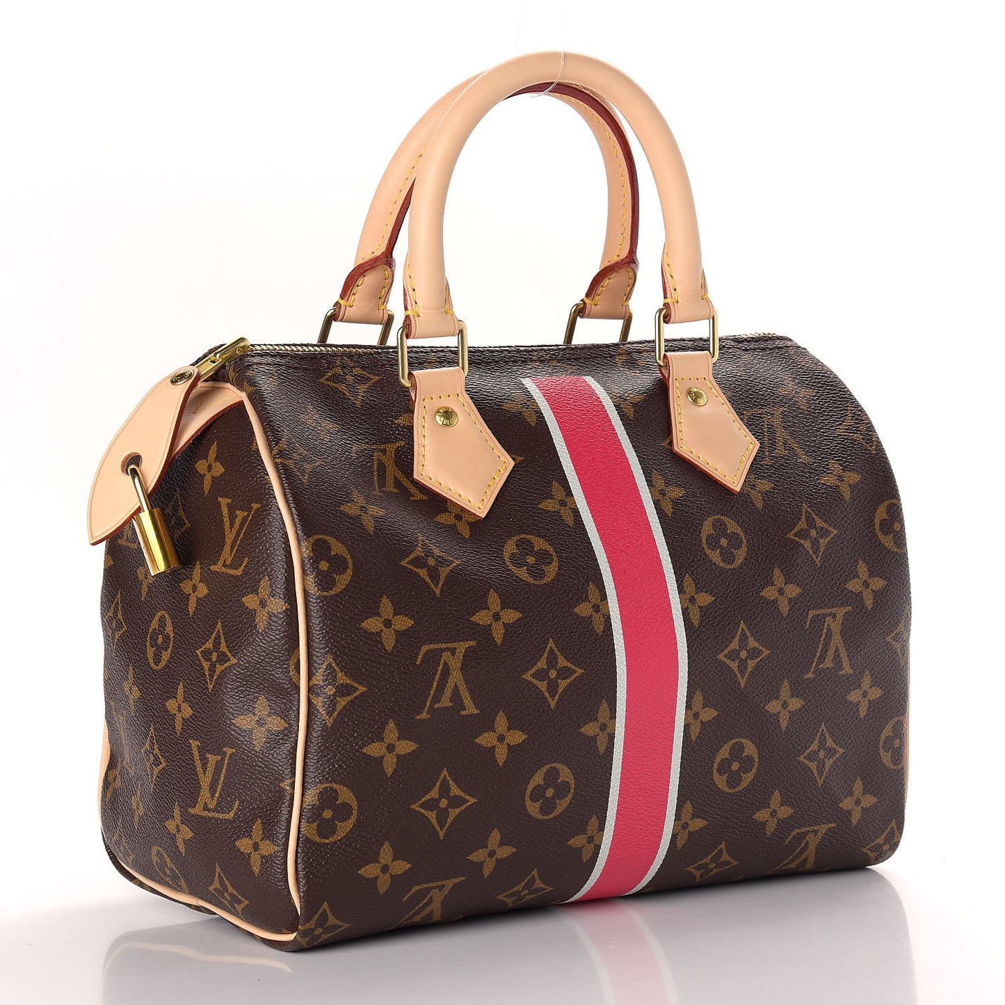 Monogram My LV Heritage Speedy 25 Fuchsia White