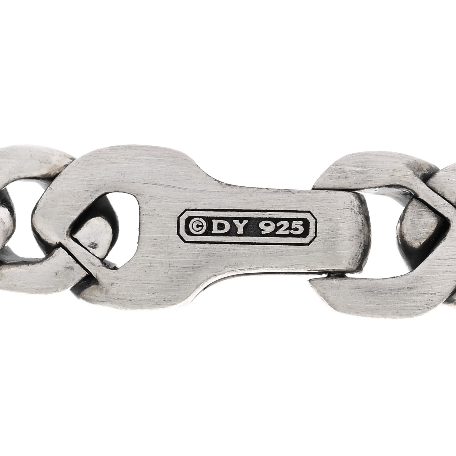 David Yurman Sterling Silver 8mm Curb Chain Necklace 4 of 4