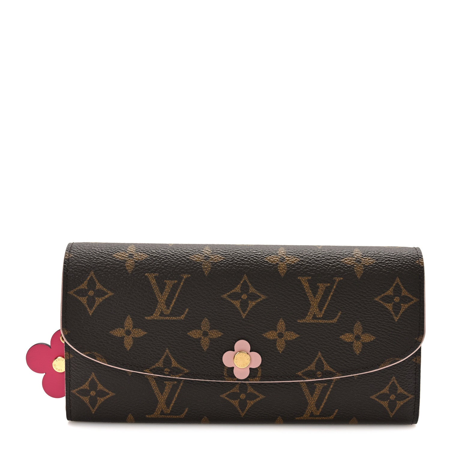 Louis Vuitton Monogram Bloom Flower Emilie Wallet Fuchsia 1 of 9
