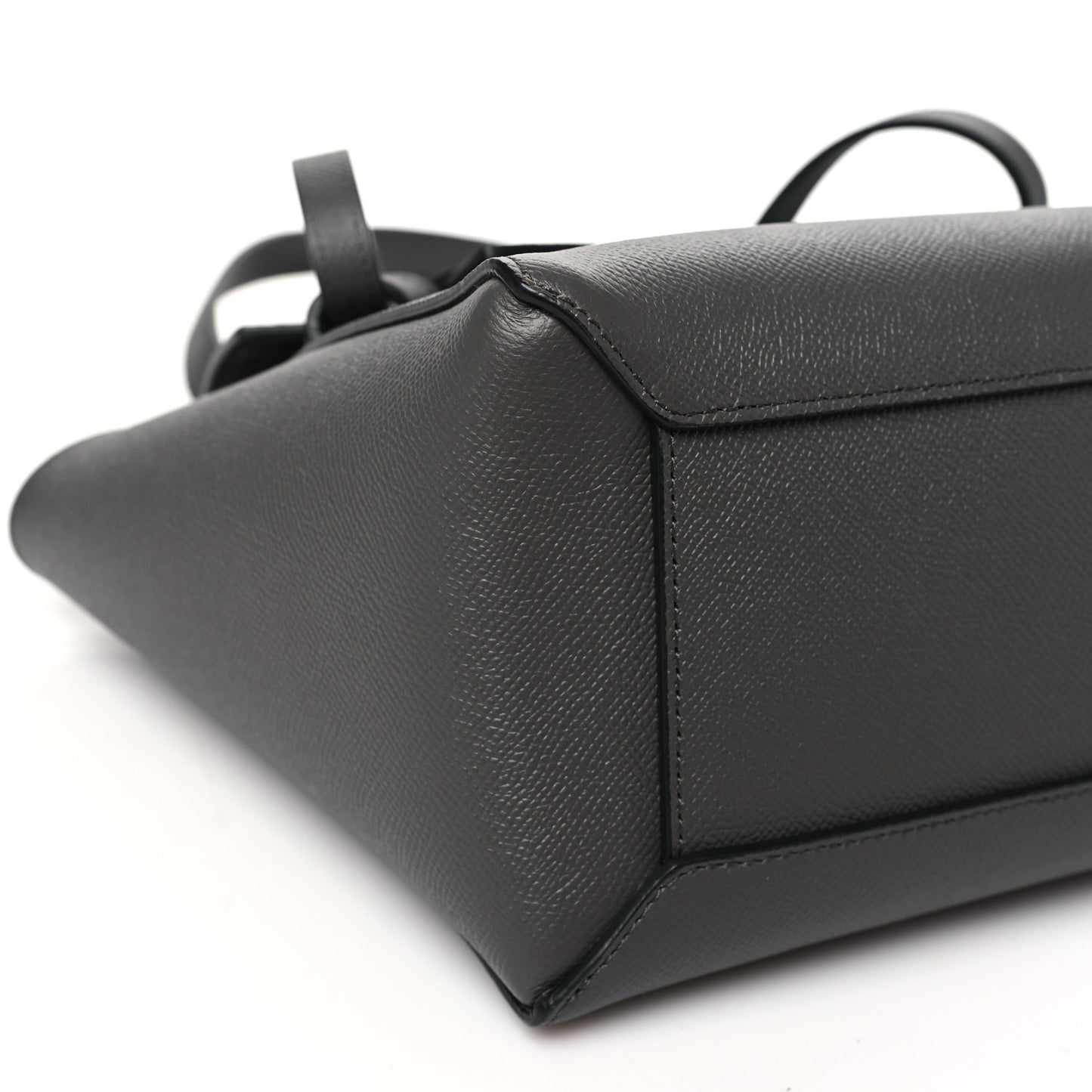 Baby Grained Calfskin Micro Belt Bag Grey