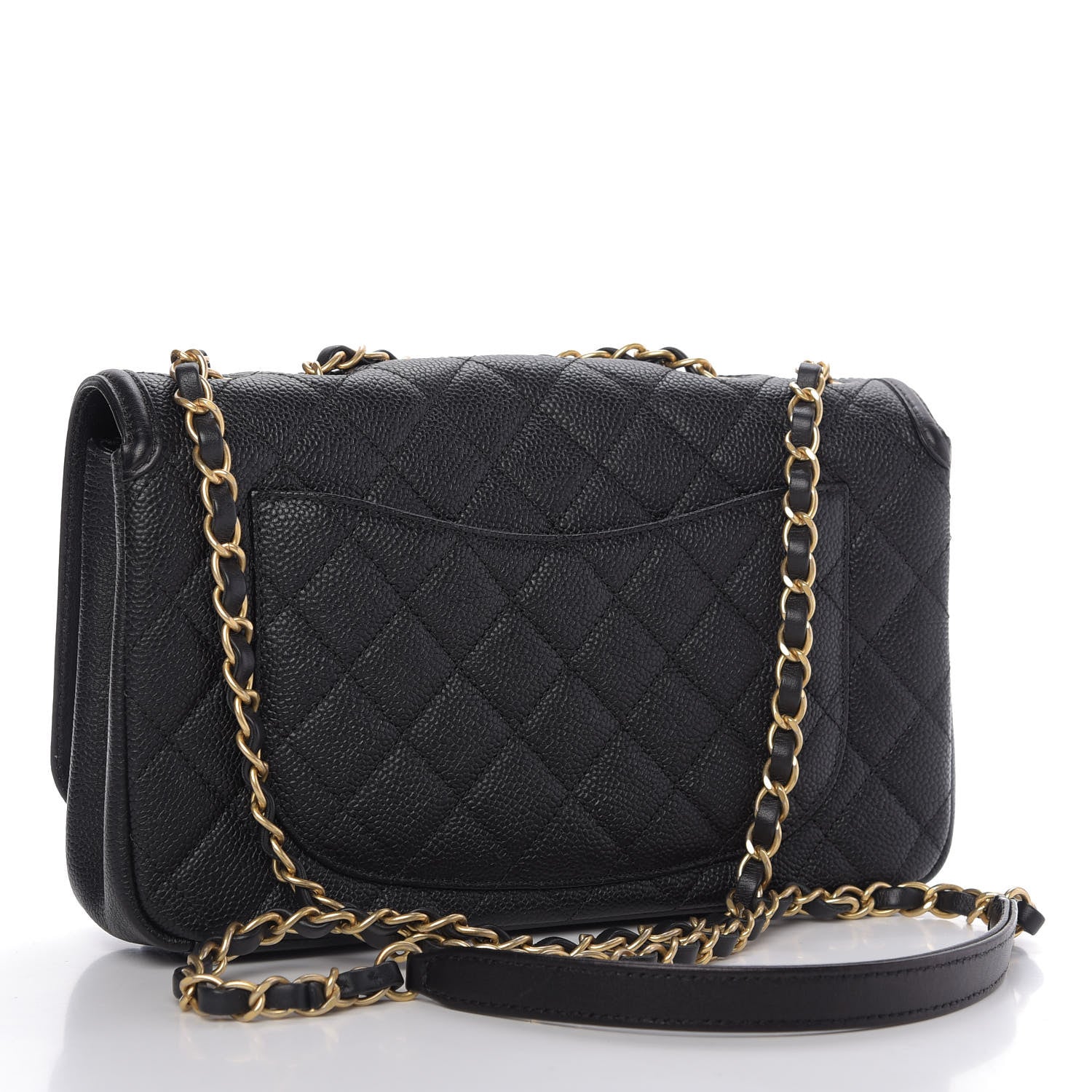 Chanel Caviar Quilted Medium CC Filigree Flap Black 3 of 10