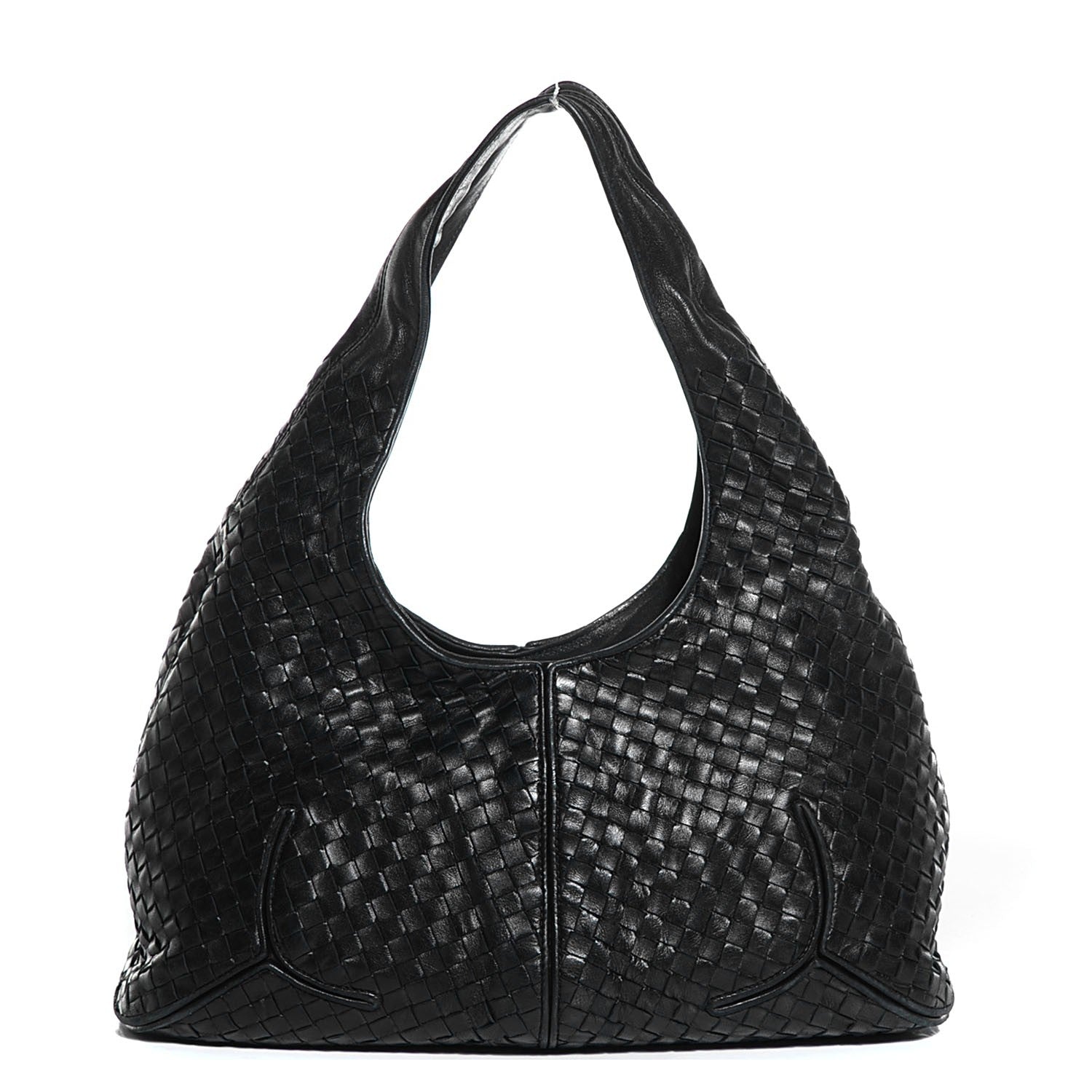 Bottega Veneta Nappa Intrecciato Ball Hobo Nero Black 1 of 8