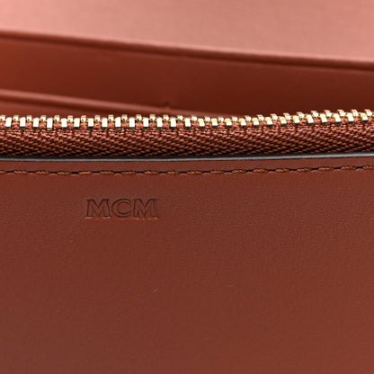 MCM Calfskin Large Diamond Wallet On Chain  Coconut Shell Brown 6 of 10