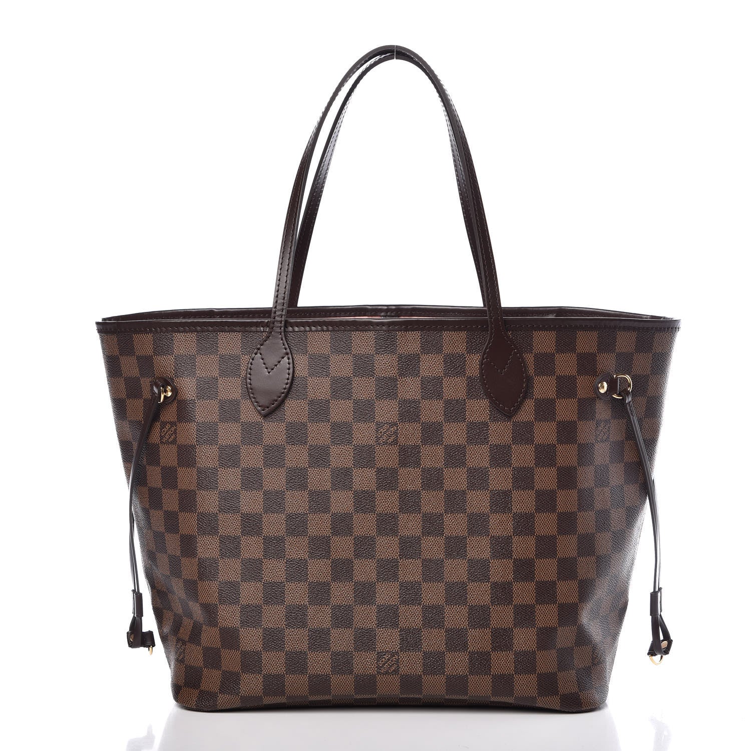 Louis Vuitton Damier Ebene Neo Neverfull MM Rose Ballerine 3 of 12