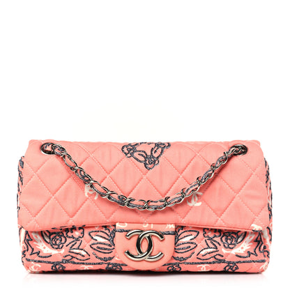 Chanel Cotton Quilted Small Bandana Single Flap Pink 1 of 10