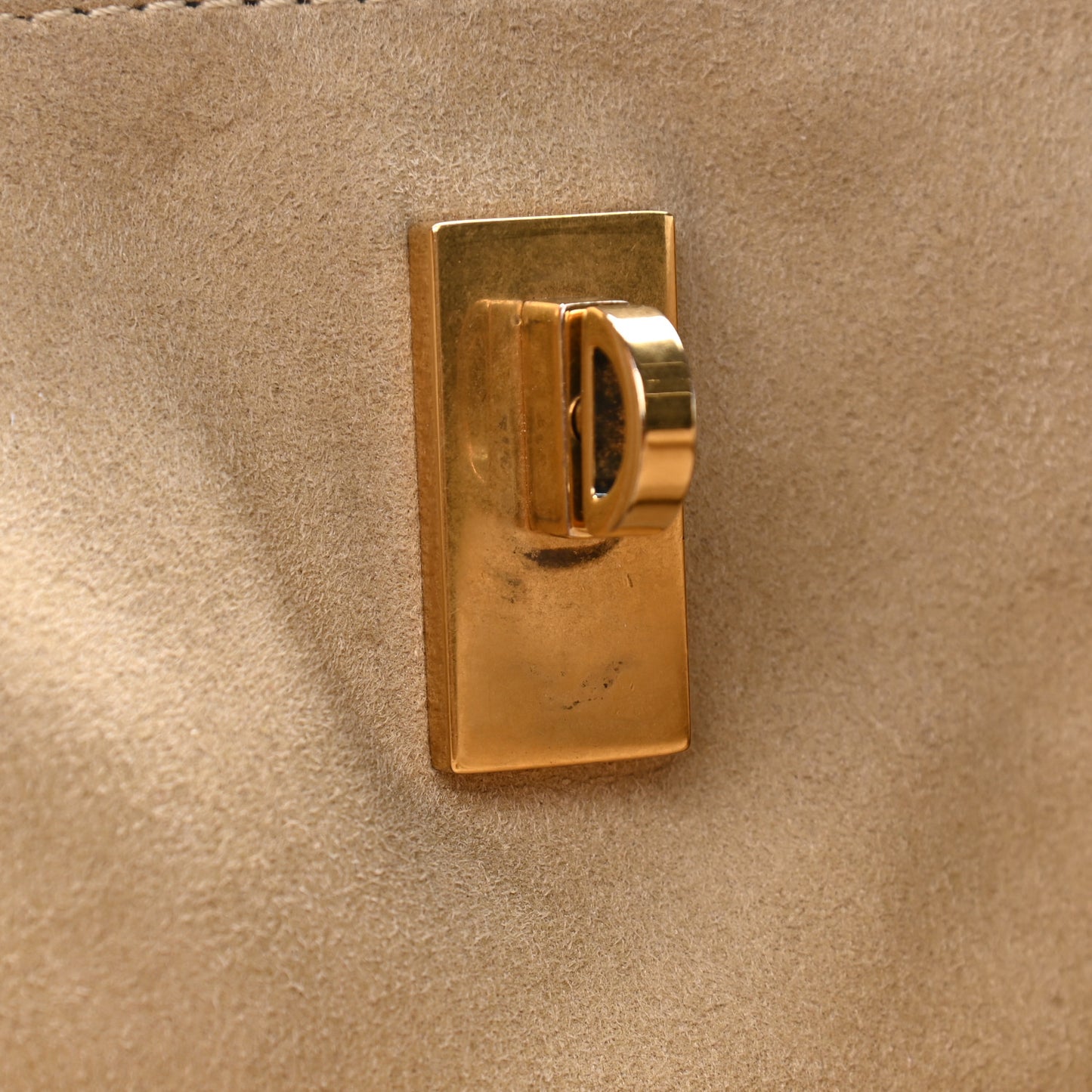 Grained Calfskin GV Bucket Bag Black