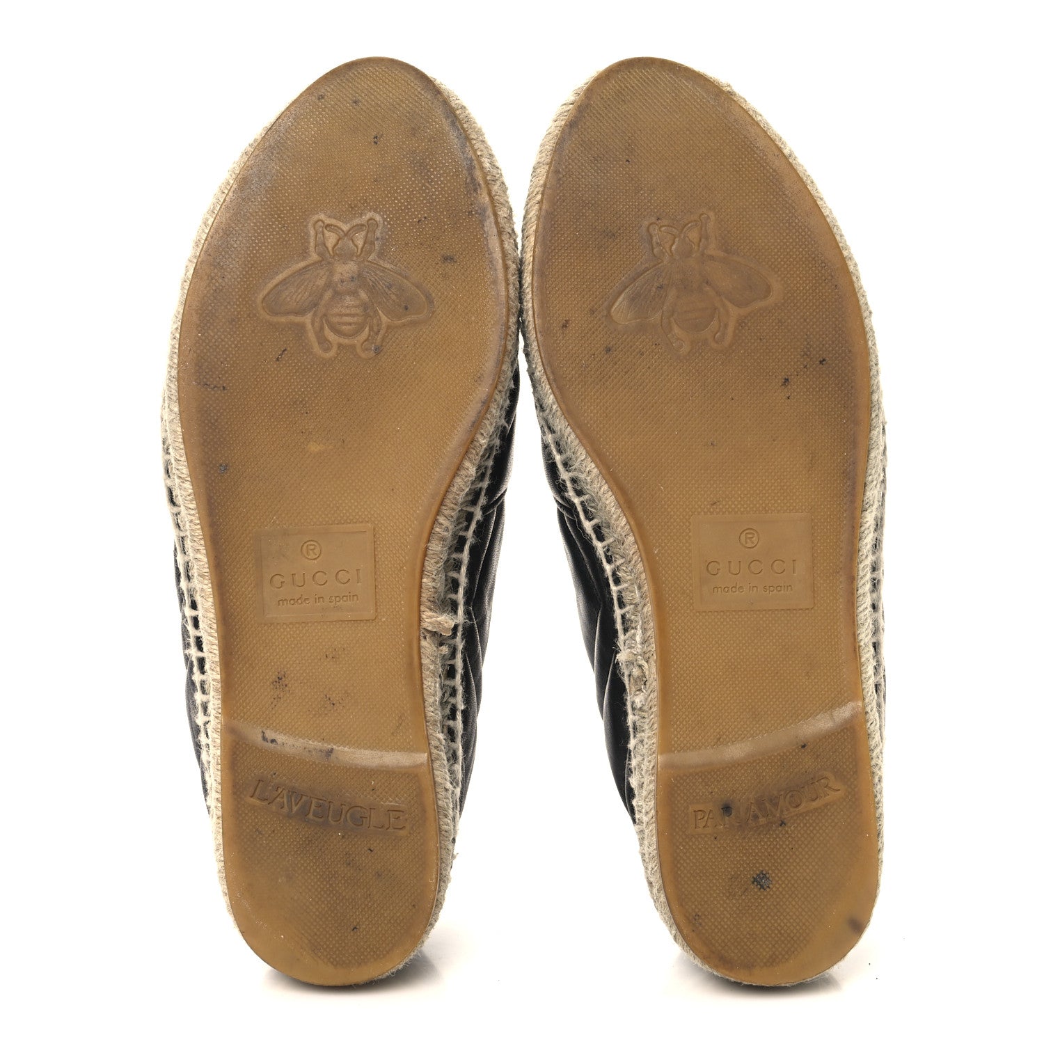 Gucci Nappa Matelasse GG Marmont Espadrilles 38 Black 6 of 10