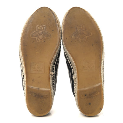 Gucci Nappa Matelasse GG Marmont Espadrilles 38 Black 6 of 10