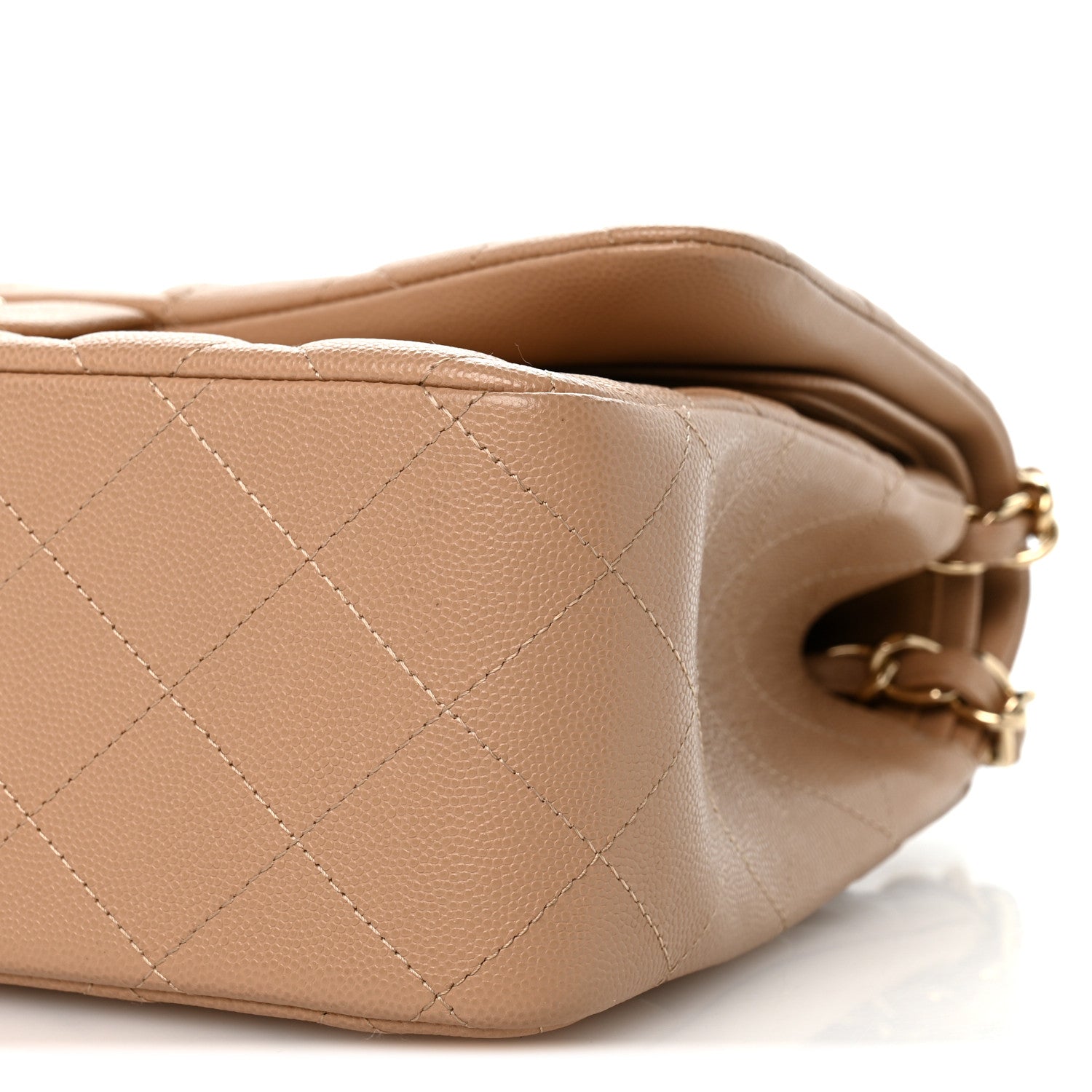 Chanel Caviar Quilted Jumbo Double Flap Beige Clair 9 of 9