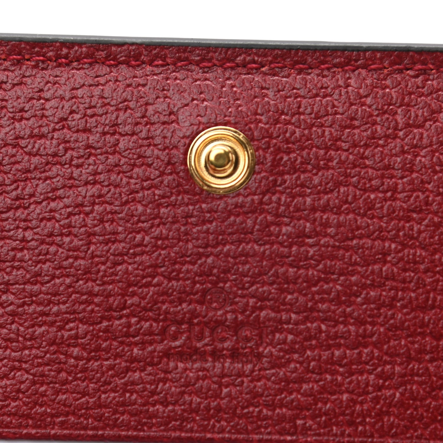 Gucci GG Supreme Monogram Flora Web Ophidia Card Case Red 6 of 7
