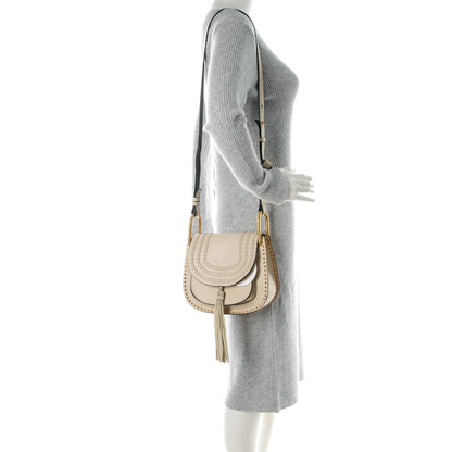 Chloe Calfskin Braided Small Hudson Shoulder Bag Abstract White 2 of 8