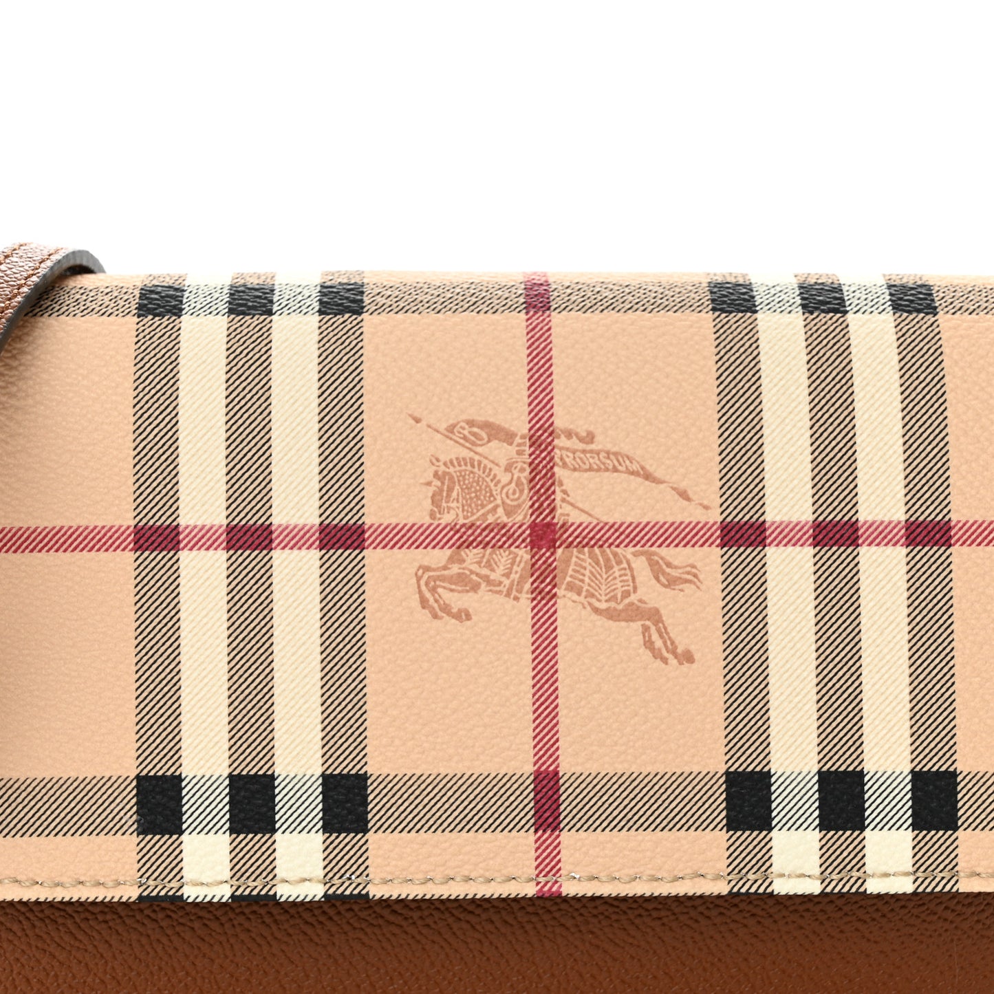 Calfskin Haymarket Check Hayes Crossbody Bright Toffee