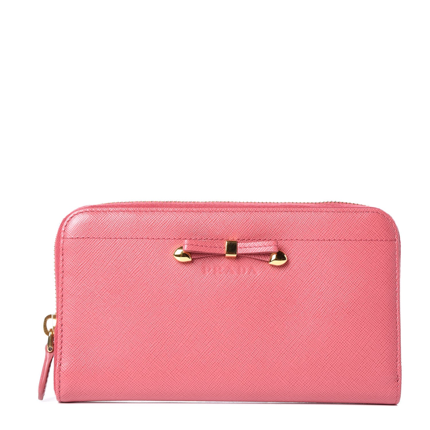 Prada Saffiano Chic Bow Zip Around Wallet Tamaris 1 of 10