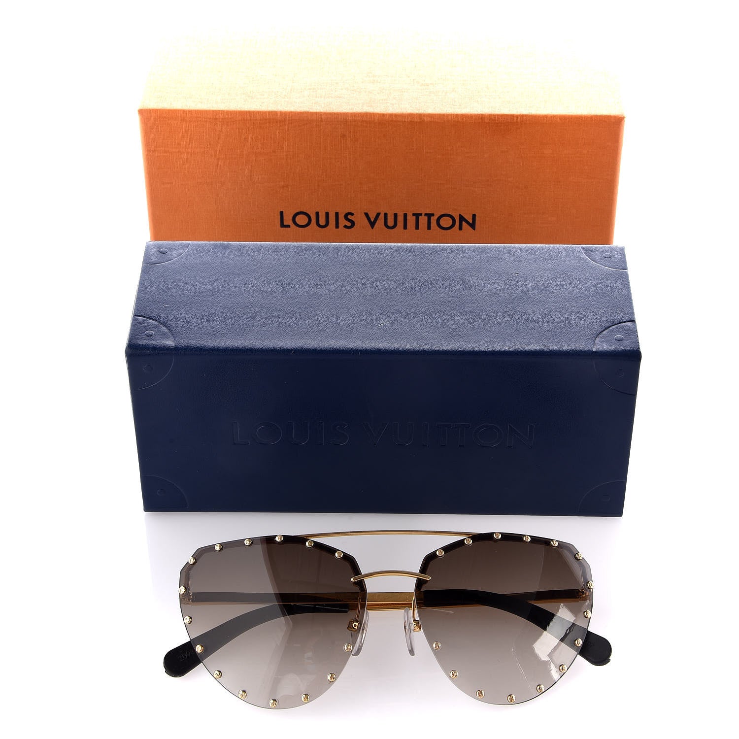 Louis Vuitton The Party Gradient Sunglasses Z0984E Brown 9 of 9