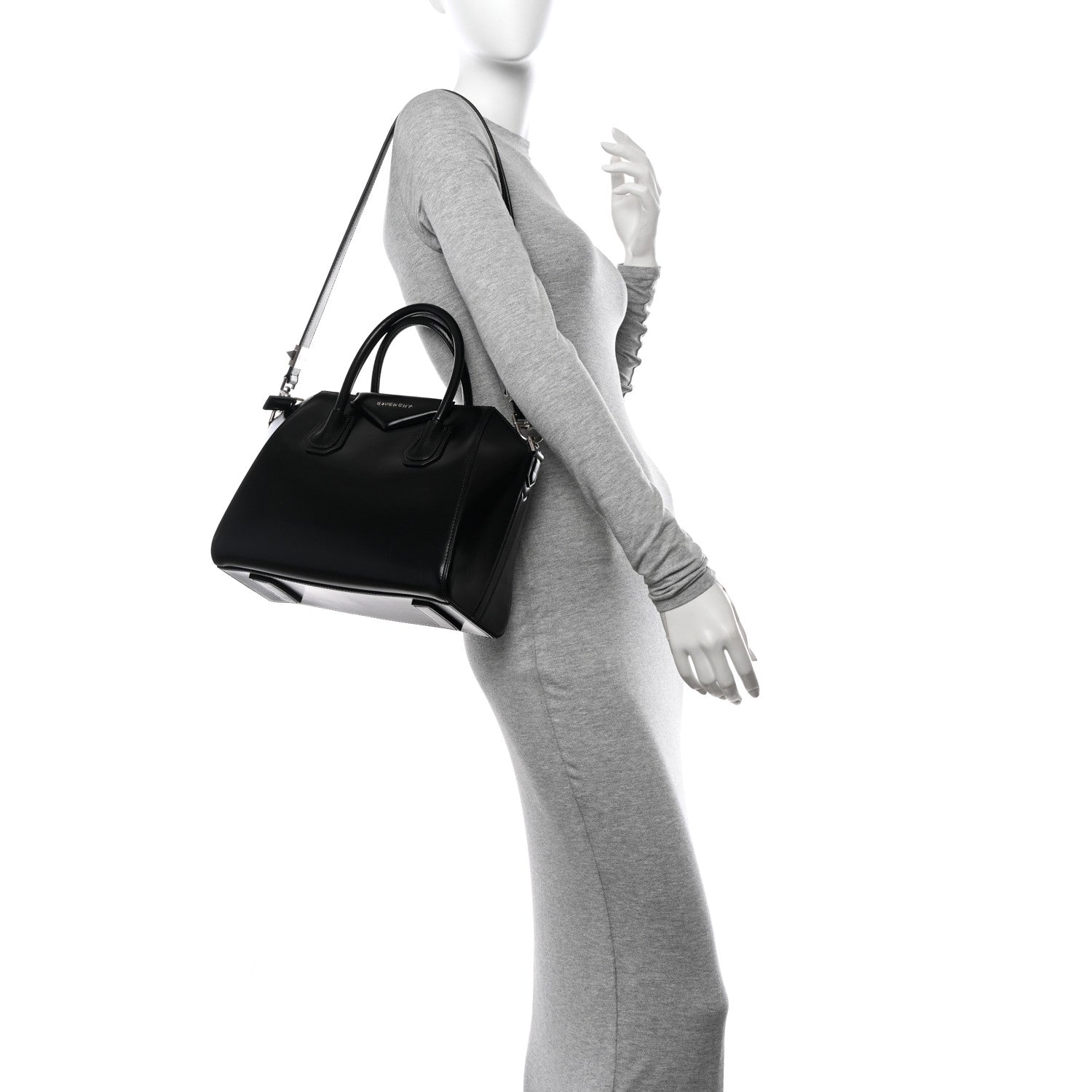 Givenchy Shiny Lord Calfskin Small Antigona Black 2 of 14