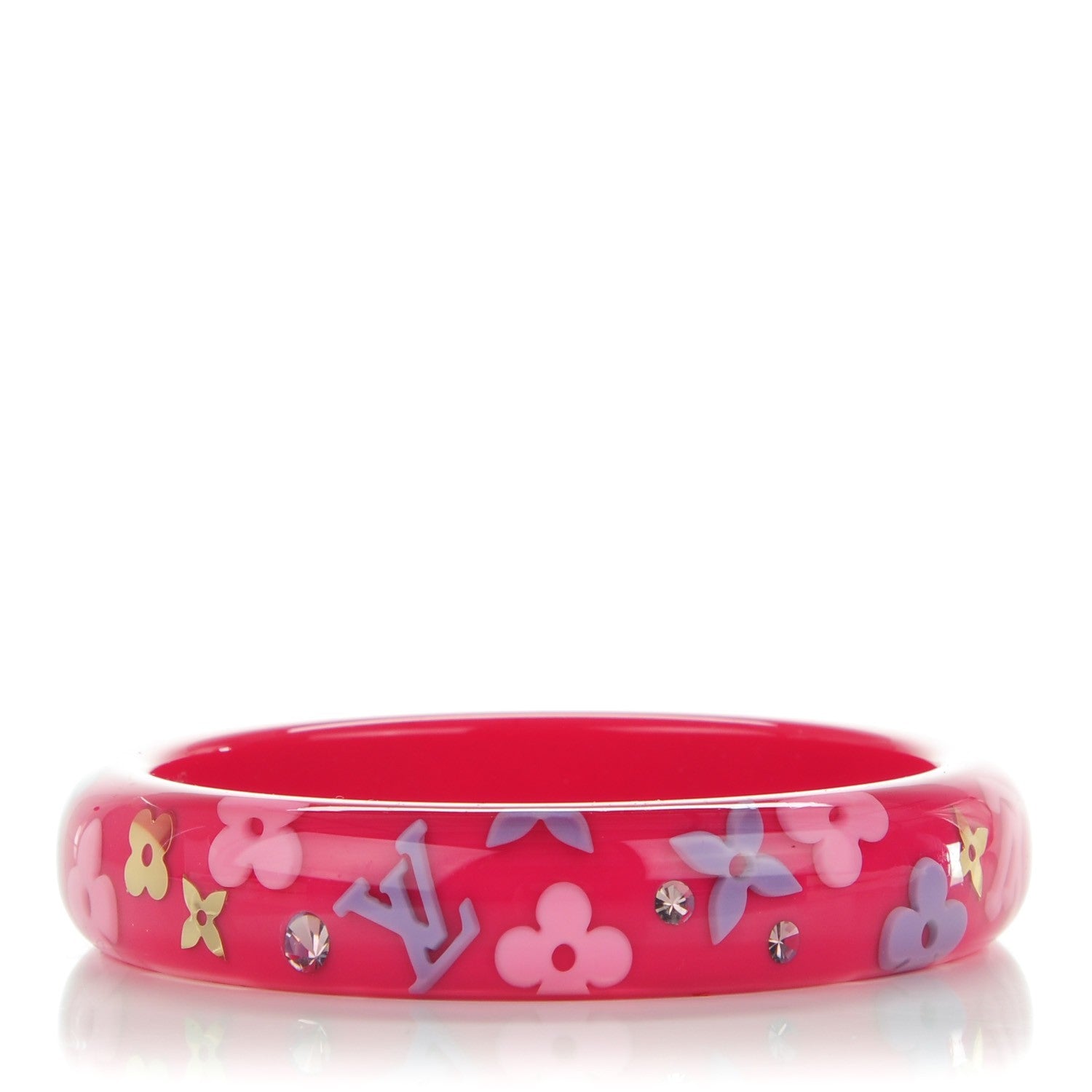 Louis Vuitton Farandole Strass Medium Bracelet Fuchsia 1 of 4