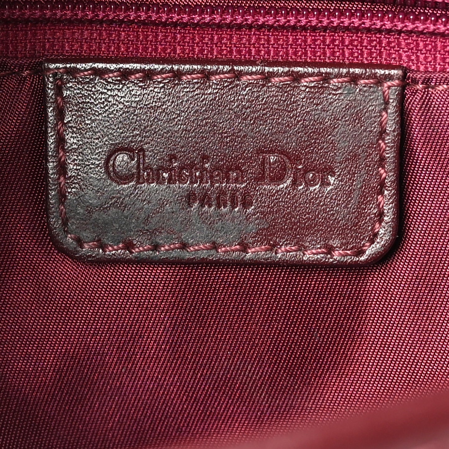 Monogram Saddle Bag Burgundy