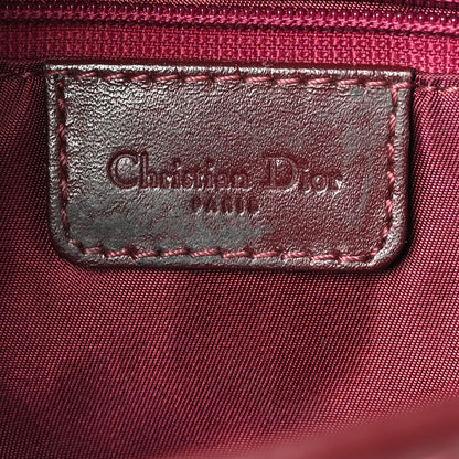 Christian Dior Monogram Saddle Bag Burgundy 6 of 10