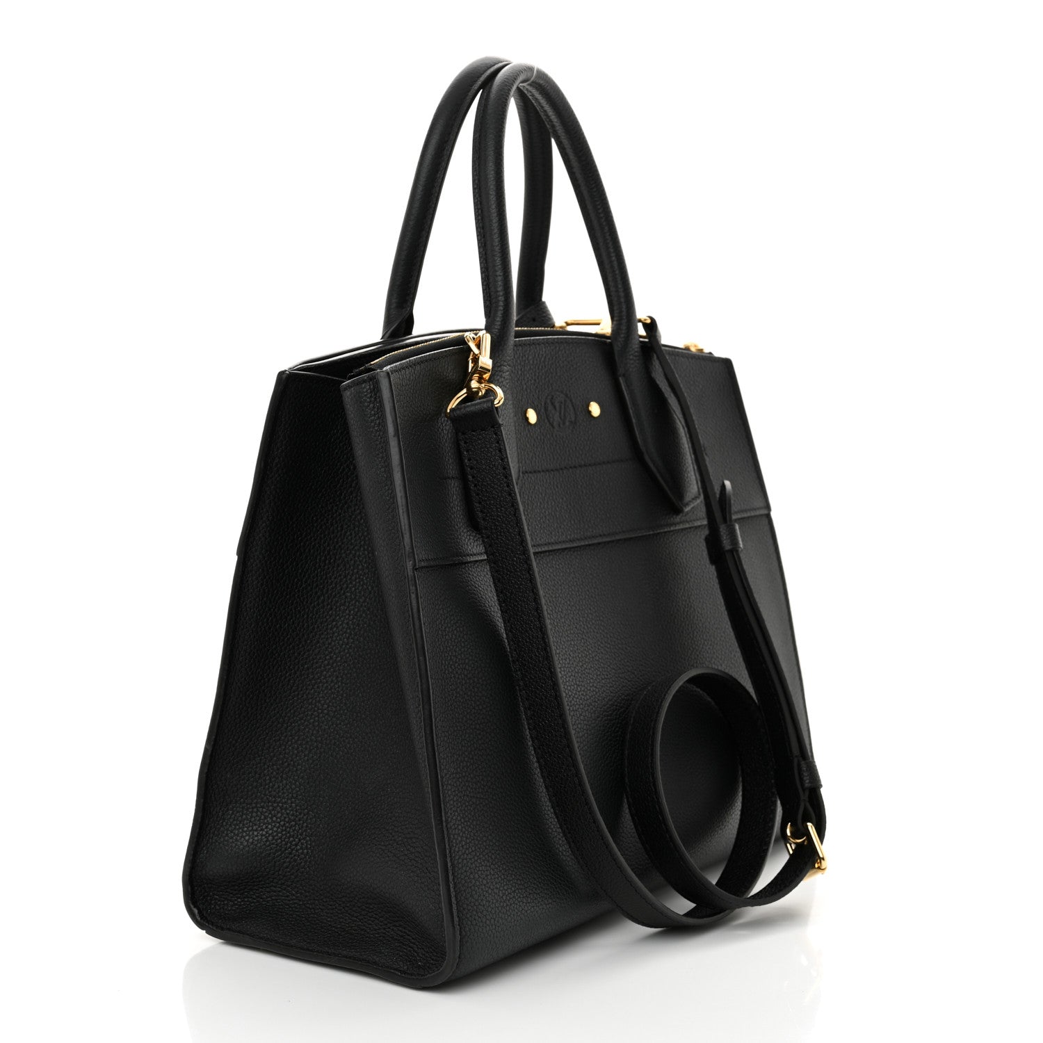 Louis Vuitton Taurillon City Steamer MM Black 3 of 14