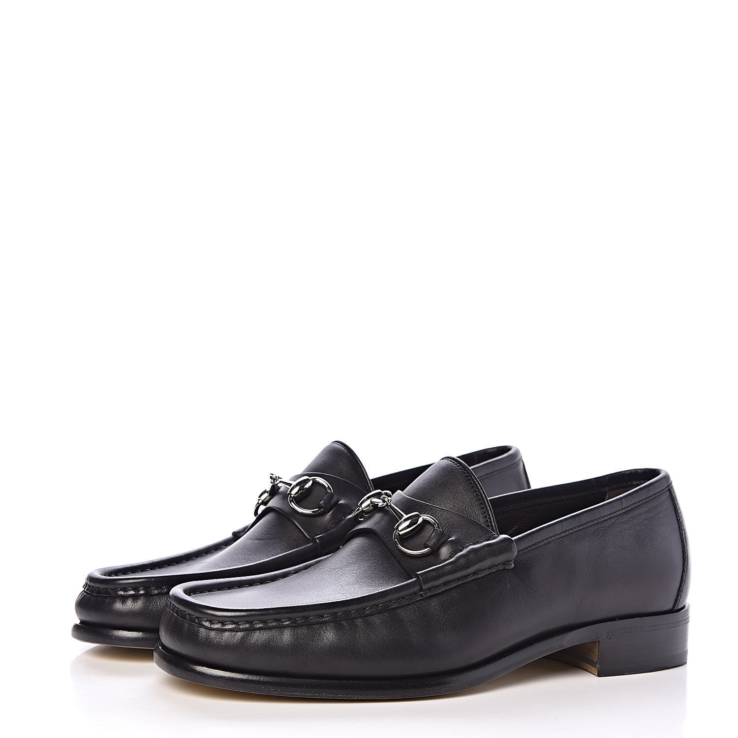 Gucci Calfskin Mens 1953 Horsebit Loafers 7.5 Black 3 of 12