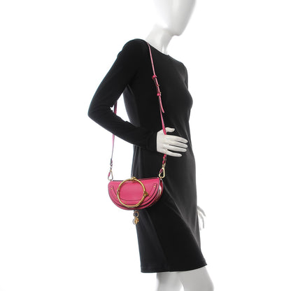 Chloe Calfskin Small Nile Bracelet Minaudiere Bag Fuchsia Rose 2 of 8