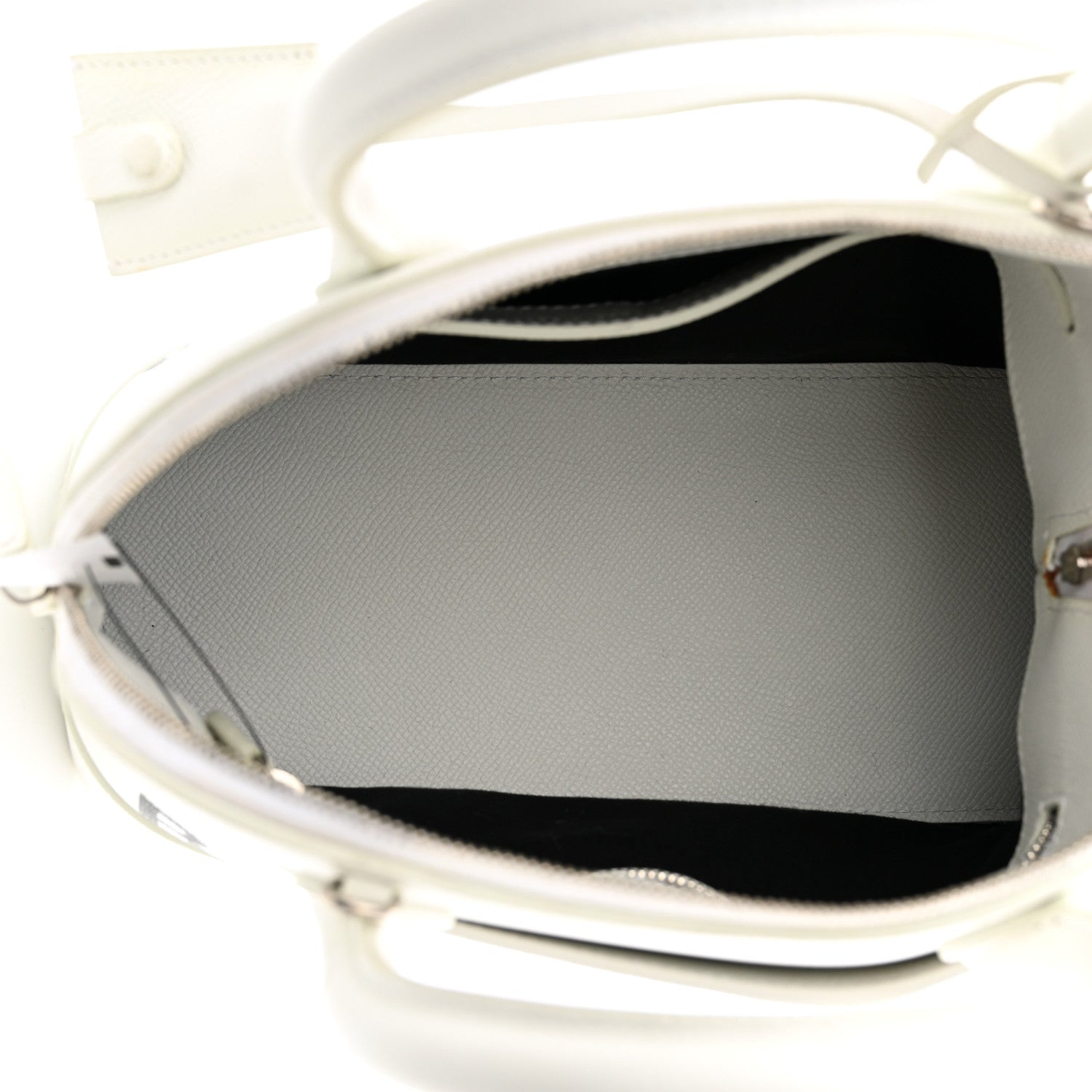 Balenciaga Grained Calfskin XXS Ville Top Handle Bag White Black 5 of 10