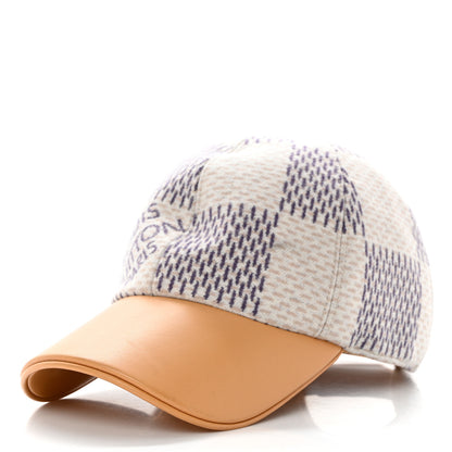 Louis Vuitton Wool Damier Azur Cap M 1 of 9