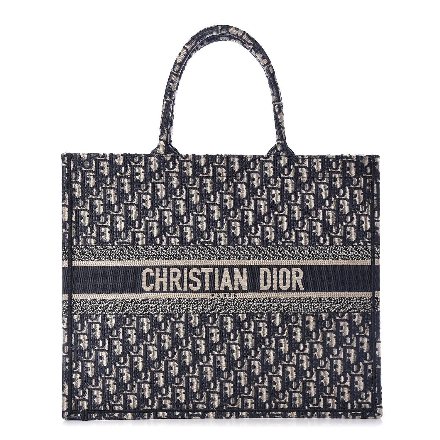 Christian Dior Oblique Book Tote Blue Multicolor 1 of 11