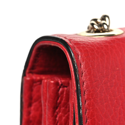 Gucci Dollar Calfskin Small Interlocking G Shoulder Bag Red 12 of 14