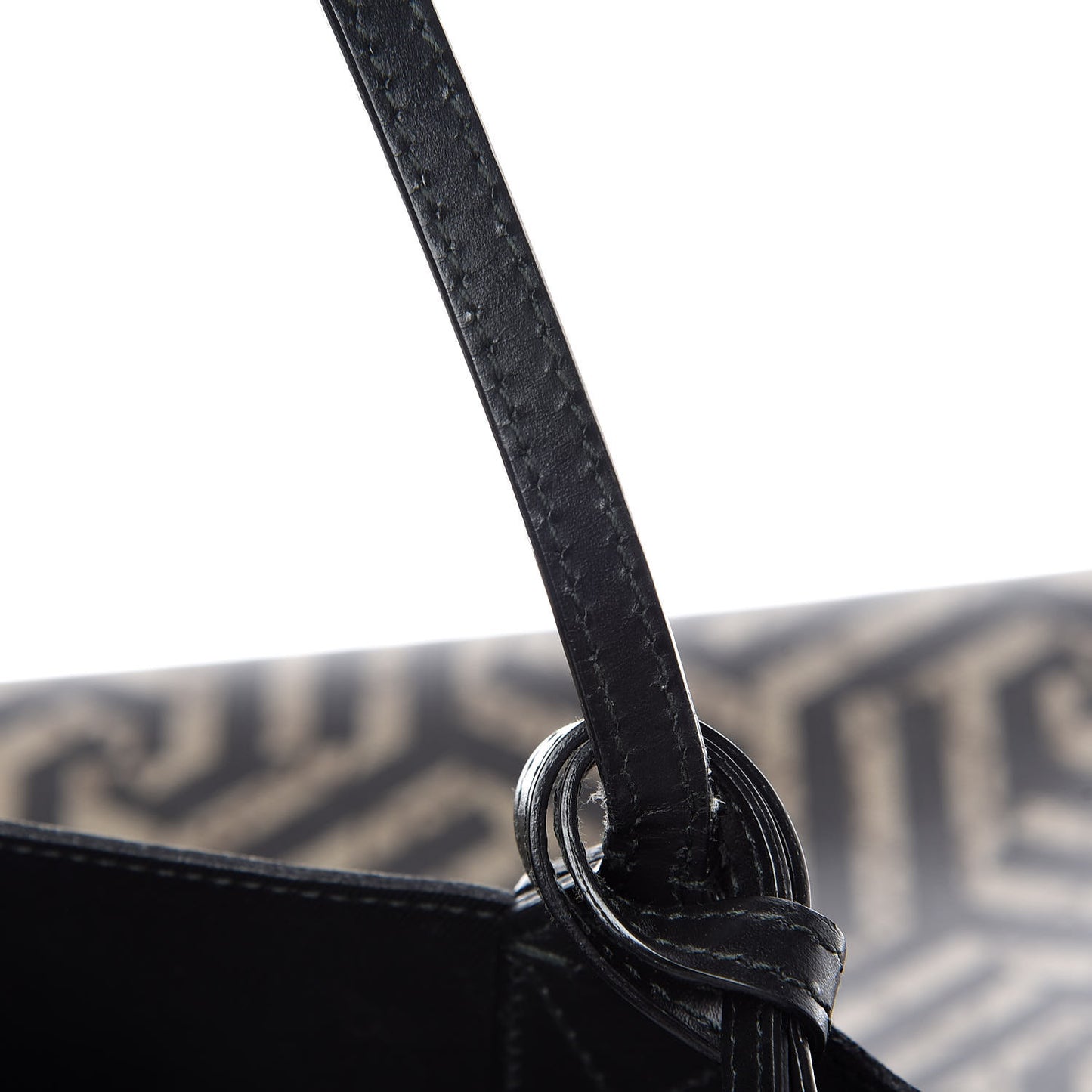 Calfskin GG Supreme Monogram Caleido Large Reversible Tote Black