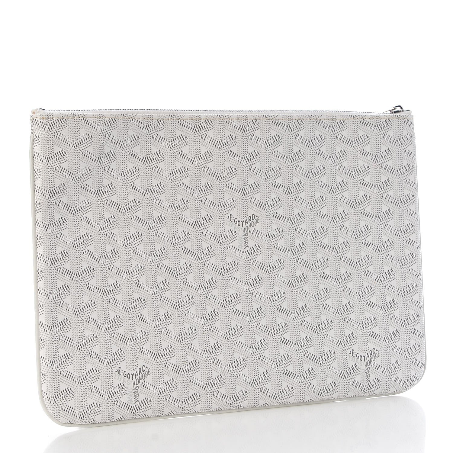 Goyard Goyardine Senat Pochette MM White 3 of 8