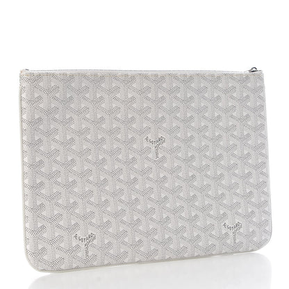 Goyard Goyardine Senat Pochette MM White 3 of 8