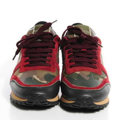 Valentino Garavani Fabric Suede Camouflage Womens Rockrunner Sneakers 38 Multicolor 2 of 6