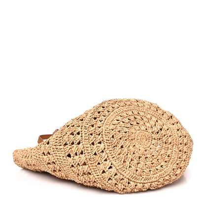 Saint Laurent Raffia Calfskin Medium Panier Tote Naturel 4 of 10