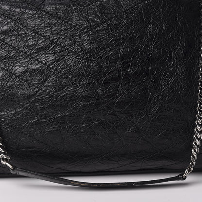 Saint Laurent Crinkled Calfskin Matelasse Monogram Large Niki Shopping Tote Bag Black 13 of 15