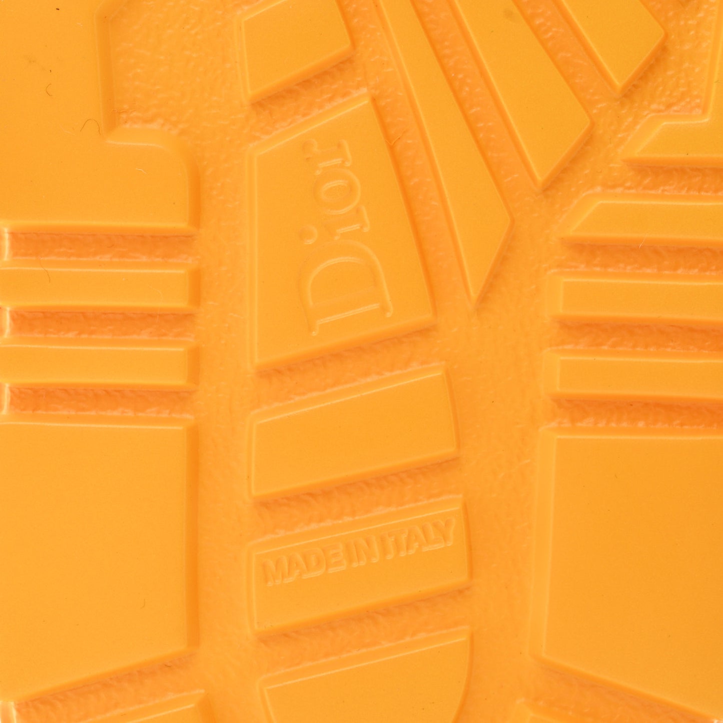 Lambskin Dioract 10mm Slide Sandals 39 Amber Yellow
