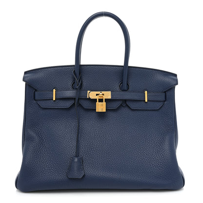 Hermes Togo BIRKIN 35 Bleu Saphir 1 of 15