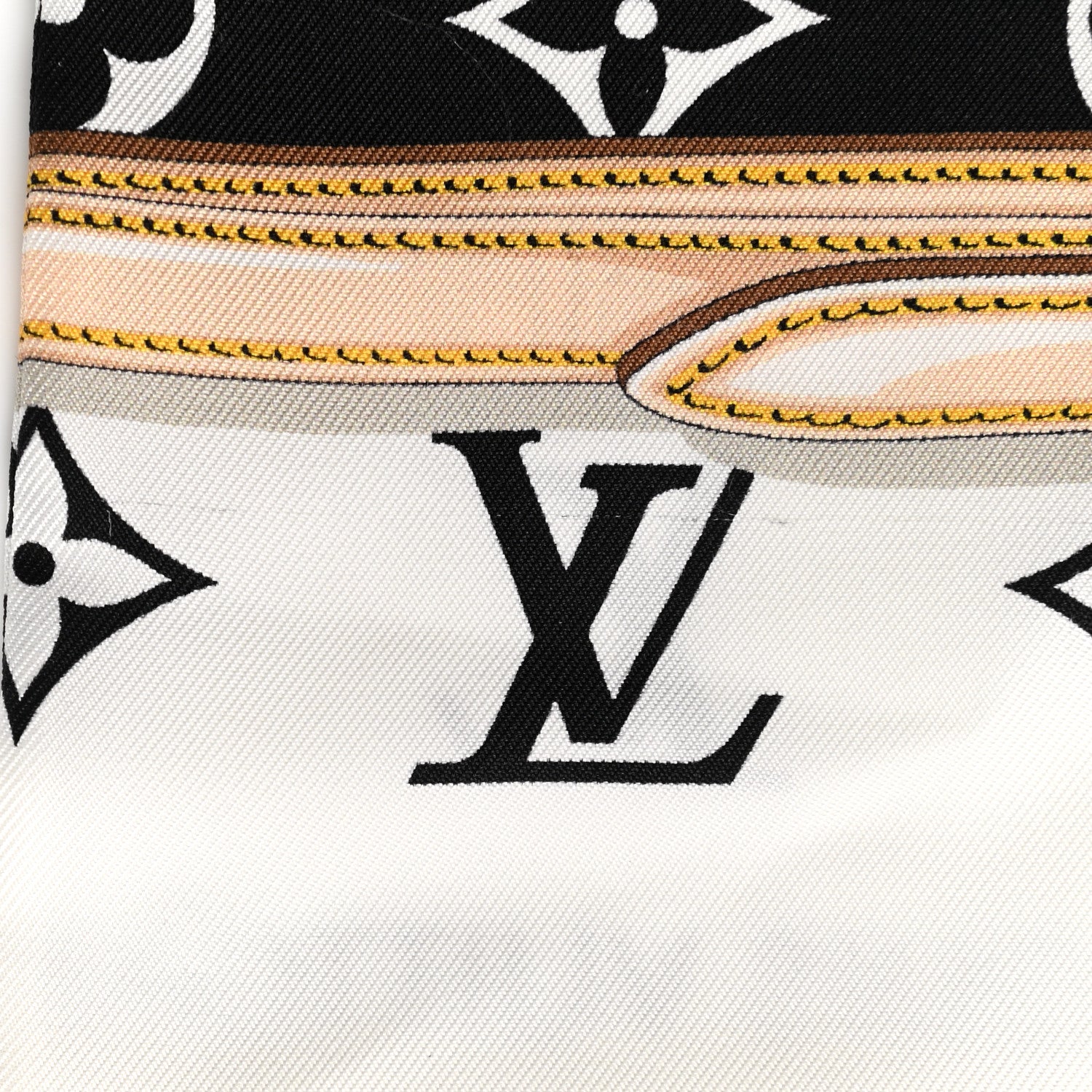 Louis Vuitton Silk Monogram Confidential Bandeau Black 4 of 4