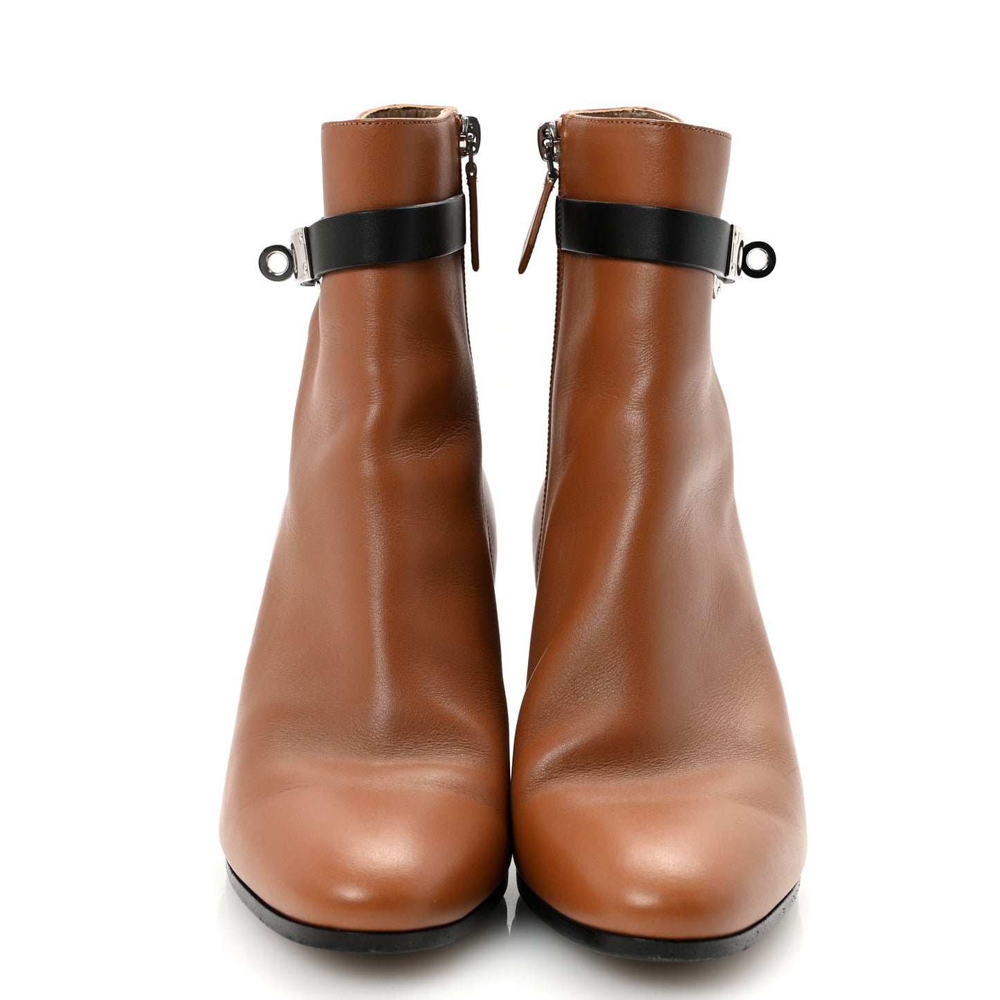 Calfskin Saint Germain Ankle Boots 37.5 Naturel