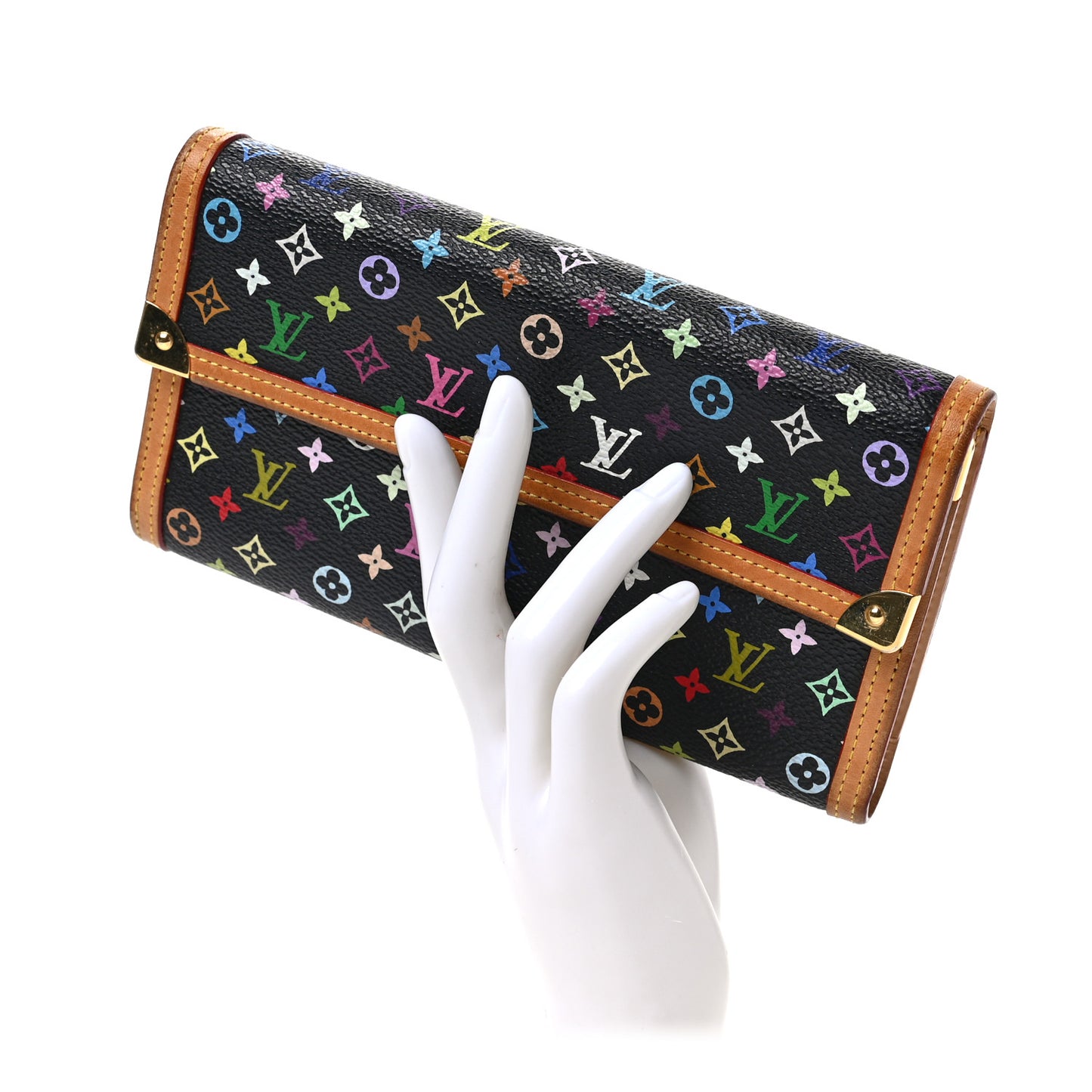 Monogram Multicolor Porte Tresor International Wallet Black