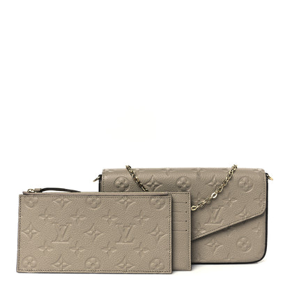 Louis Vuitton Empreinte Pochette Felicie Chain Wallet Tourterelle 3 of 16