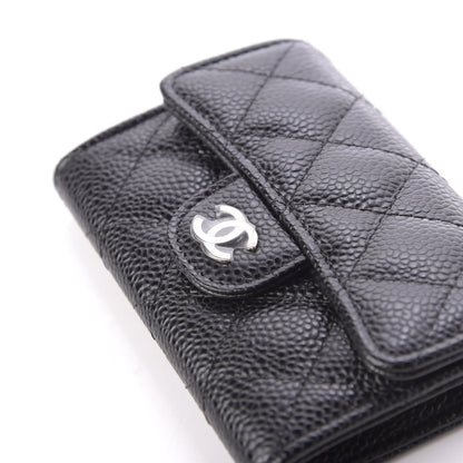 Chanel Caviar Quilted Flap Card Holder Wallet Black 10 of 11