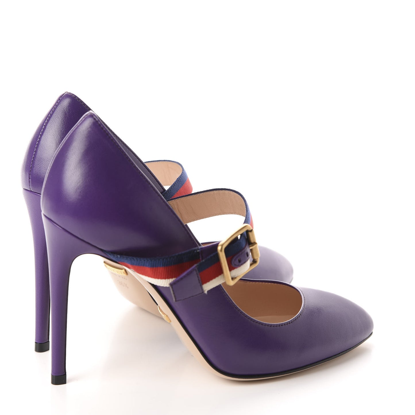 Malaga Kid Sylvie High Heel Pumps 36.5 Shine Purple