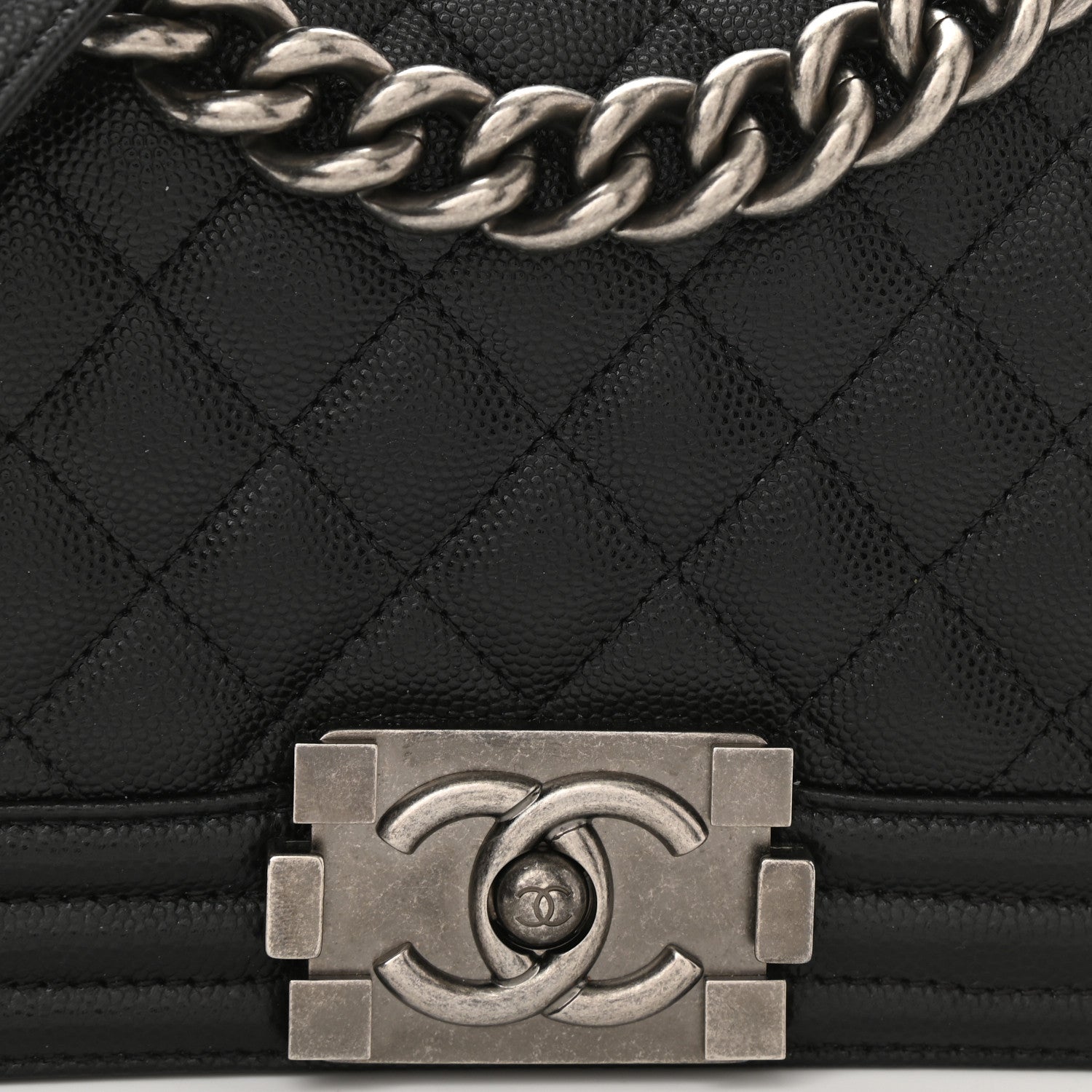 Chanel Caviar Quilted Small Boy Flap Black 8 of 11