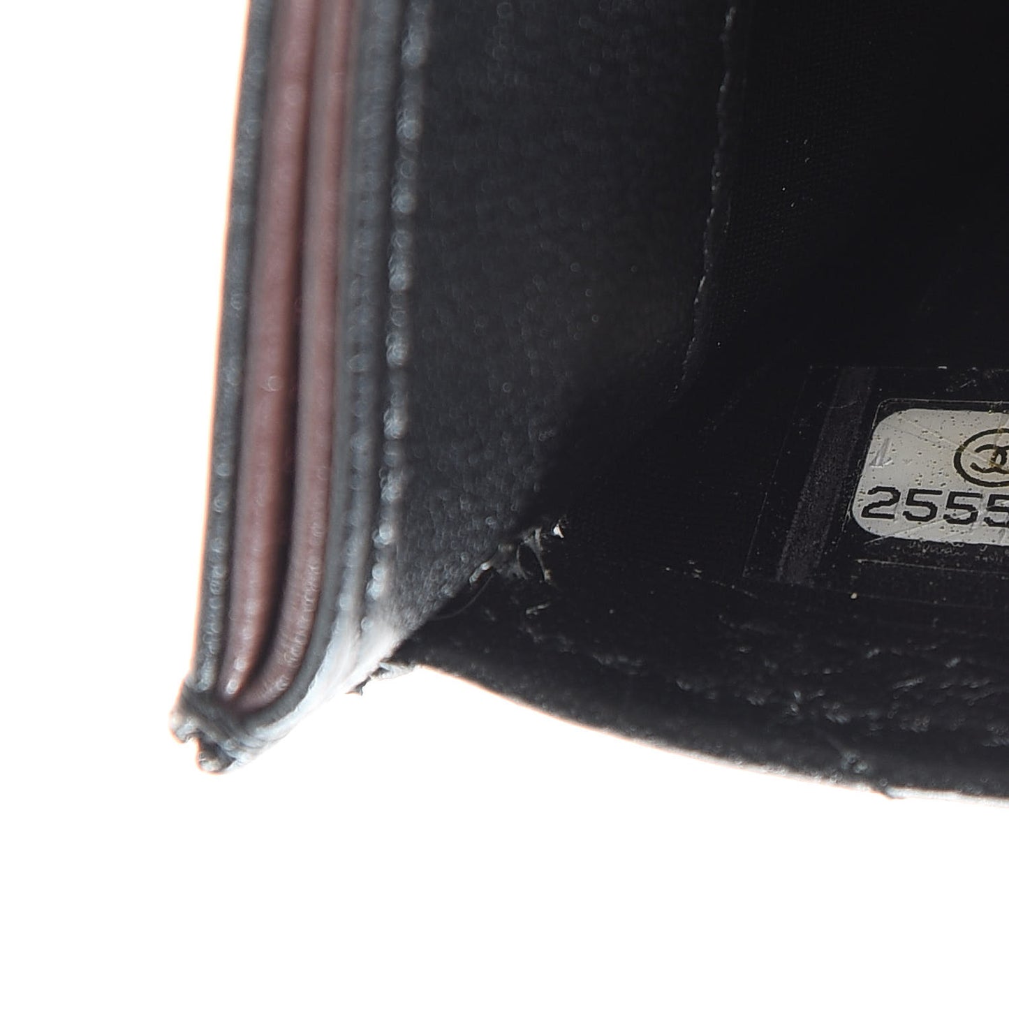 Lambskin Quilted Card Holder Black