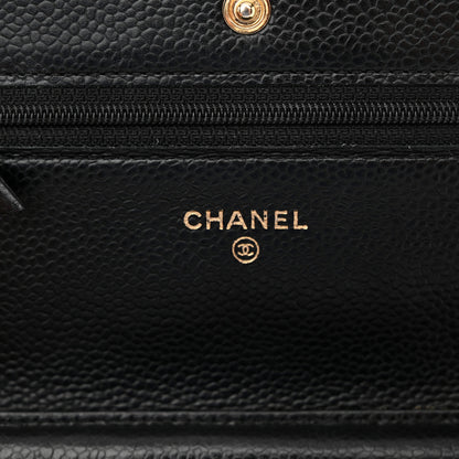 Chanel Caviar Quilted Wallet on Chain WOC Black 6 of 21