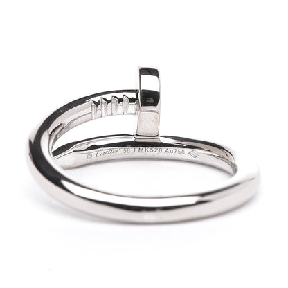 Cartier 18K White Gold Juste Un Clou Ring 58 5 8.25 4 of 5