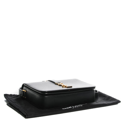 Saint Laurent Smooth Calfskin Medium Classic Monogram Universite Bag Black 4 of 9