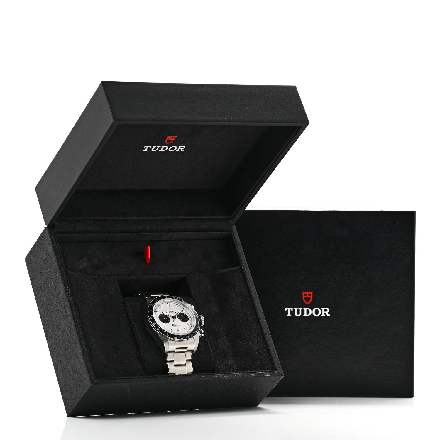 TUDOR Stainless Steel 41mm Black Bay Chronograph Panda Automatic Watch White 79360N 5 of 5